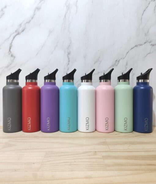 600ml insulated stainless steel water drink bottle with straw lids