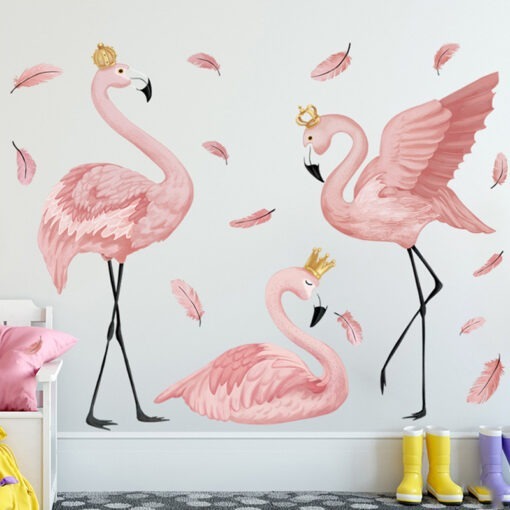 flamingo wall decals large