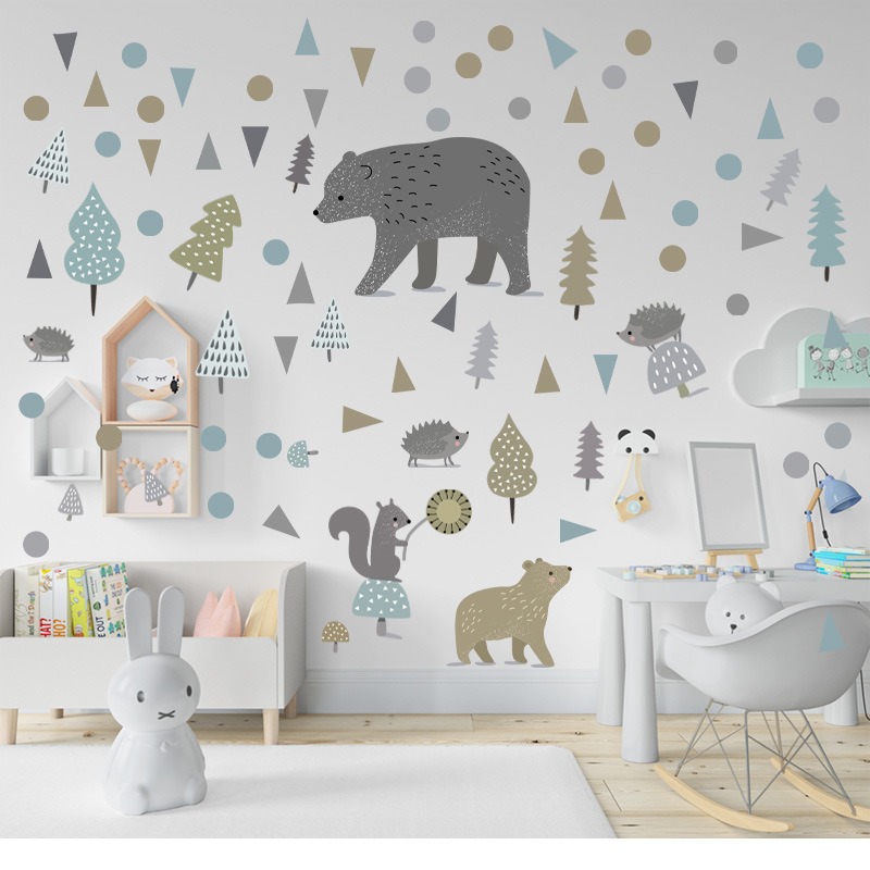 Woodland Animals Wall Decals- Kizmo Bedroom Wall Stickers